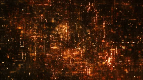 Digital Network Flythrough Vídeo Stock 141717134