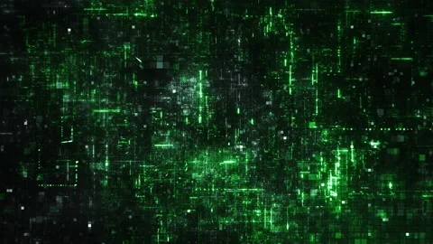 Digital Network Flythrough Loop Stockbeeldmateriaal 141717145