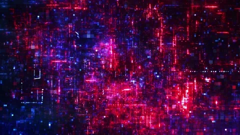 Digital Network Flythrough Loop 库存影片 142026675