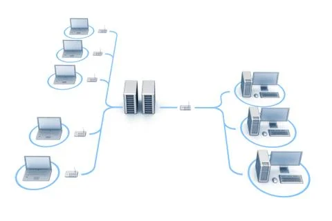 Digital network graphic background Stock Illustration