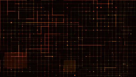 Digital network grid background with glowing lines Stock-Fotos