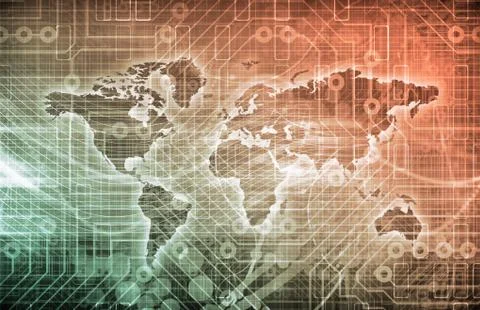 Digital network 스톡 일러스트