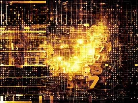 Digital Network Stock Illustration