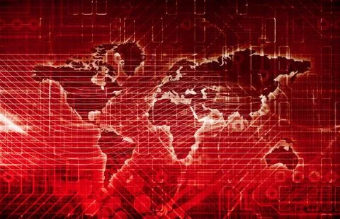 Digital network 스톡 일러스트