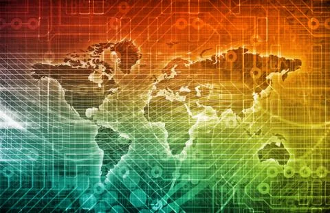 Digital network 스톡 일러스트
