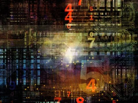 Digital Network Illustrazione stock