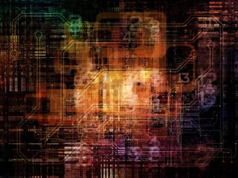 Digital Network Illustrazione stock