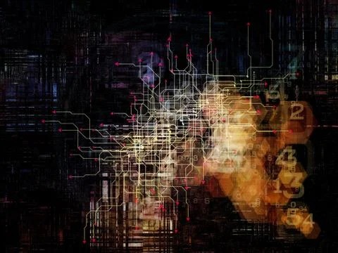 Digital Network Illustrazione stock