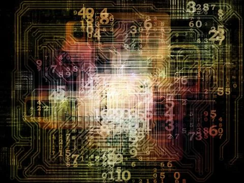 Digital Network Stock Illustration