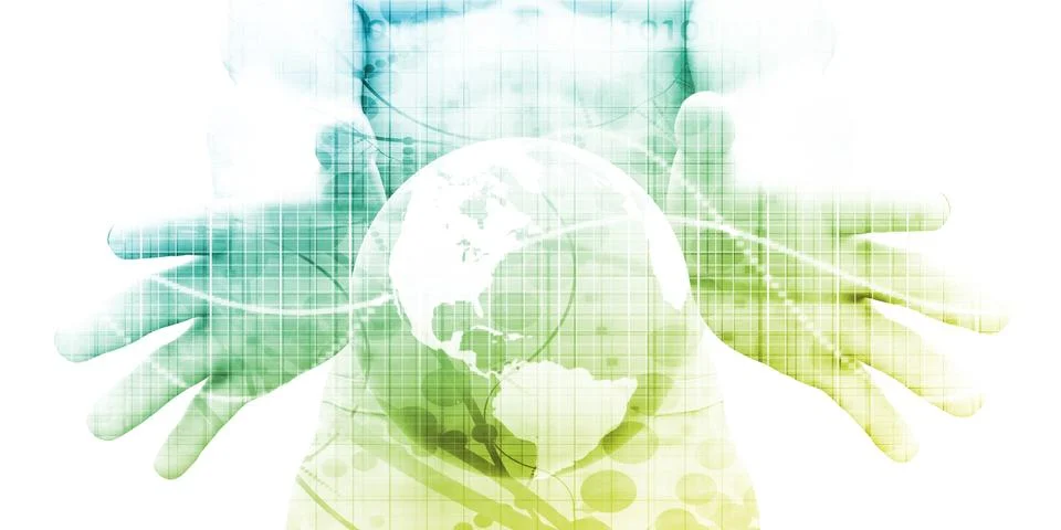 Digital Network Stock Illustration