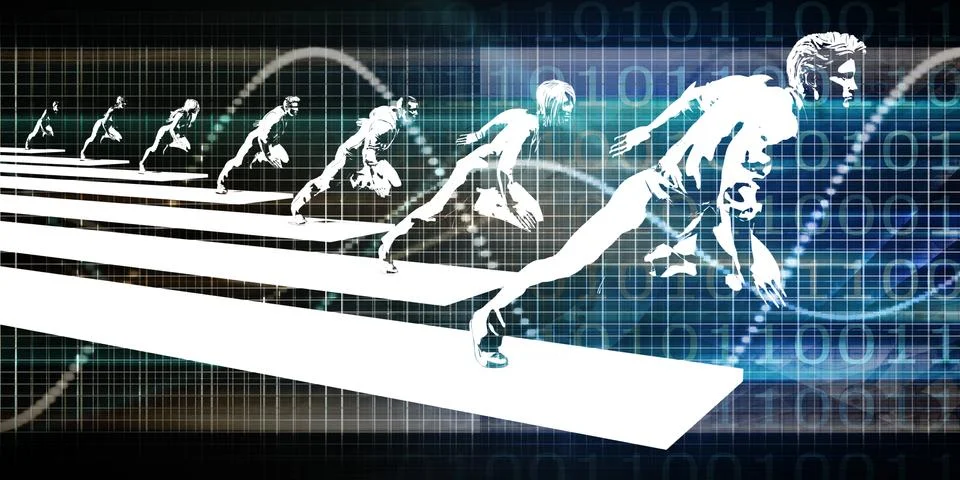 Digital Network 스톡 일러스트