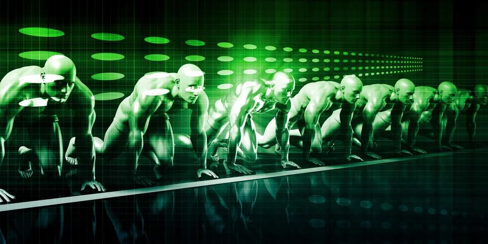 Digital Network 스톡 일러스트