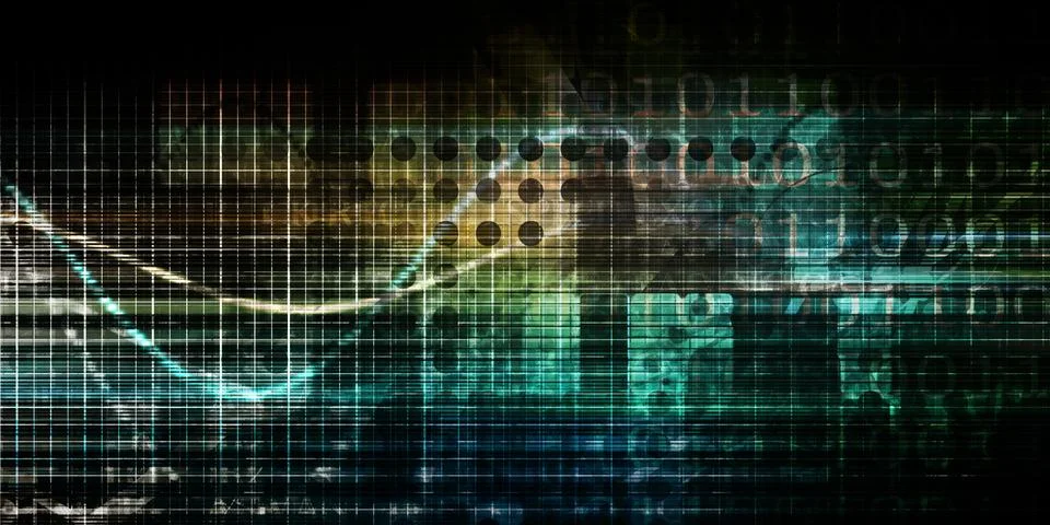 Digital Network Stock Illustration