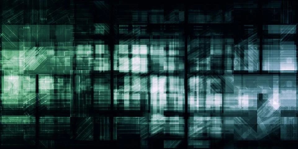 Digital Network 스톡 일러스트