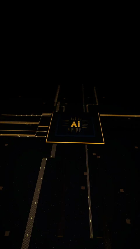 Digital Network Initialize, Vertical Video 9:16 4K Stock Footage 335925768