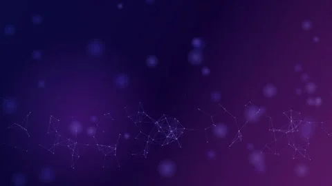 A digital network of interconnected nodes drifts in a seamless loop Stock Footage 341070574