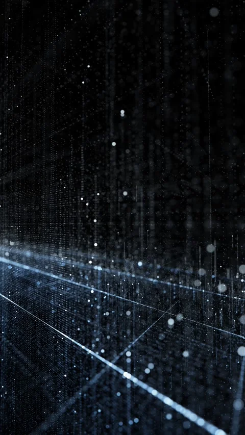 Digital network lines and dots loop vertical background Stock Footage 344789804