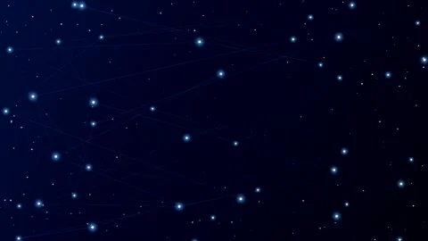 Digital network nodes motion graphic background loop Video stock 347136943
