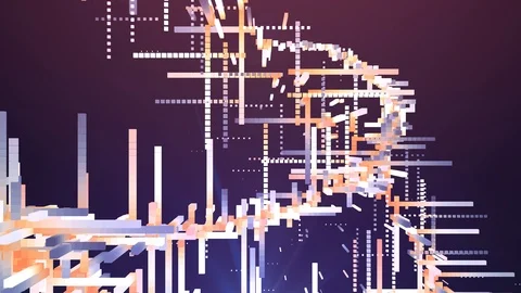 Digital network pathway abstract background Video stock 98490492