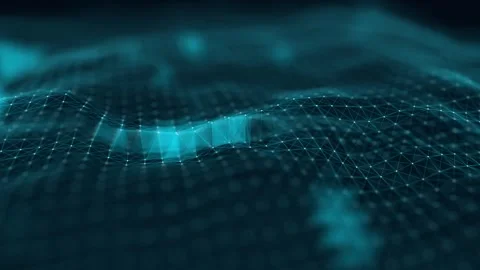Digital Network Pattern Analysis and Machine Learning Model Concept Stock Footage 335539551