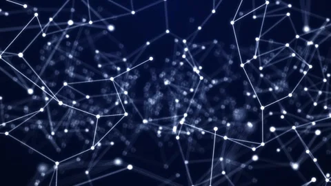 Digital network from plexus Stock Footage 284020848