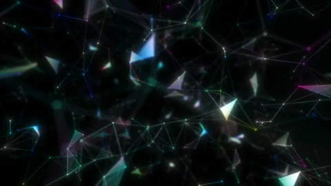 Digital network Rotating articulation network.Futuristic technological abstract Stock Footage 110697504