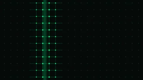 Digital Network Security Surveillance Grid Monitoring System Stock Footage 337038002