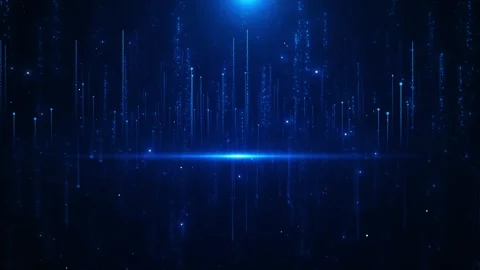 Digital network streaming data particles, fast digital information technology Stock Footage 312452504