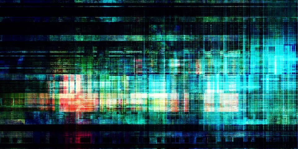 Digital Network Structure Abstract Technology Data Grid イラスト素材