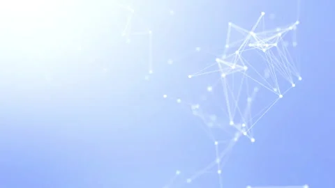 Digital network technology concept with interconnected lines and abstract data c Stock Footage 272788297