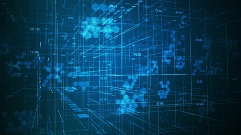 Digital network technology deep learning futuristic theme animation concept. Video stock 149299867