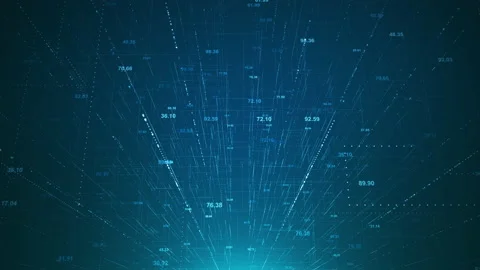 Digital Network Technology Futuristic Motion Graphic Seamless Looping Background Video stock 148722107
