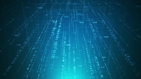 Digital network technology futuristic theme animation concept. Video stock 148985687