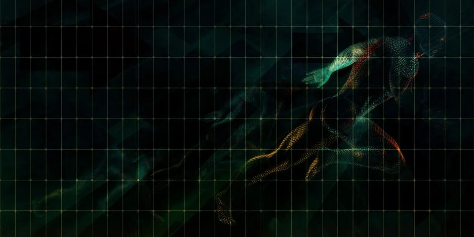 Digital Network Technology Stock Illustration