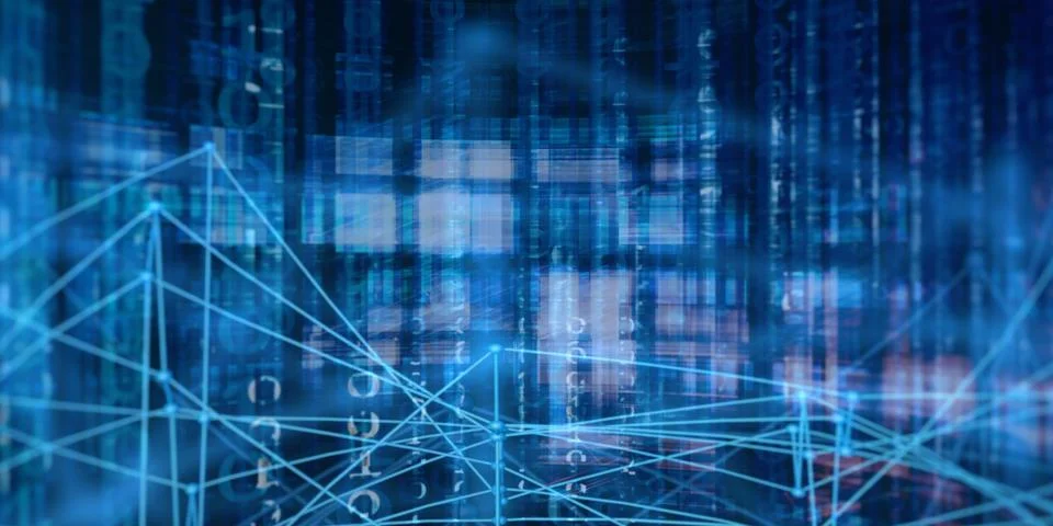Digital Network Technology Illustrazione stock