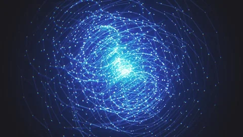 Digital Network Technology Nodes Animation Stock Footage 335764313