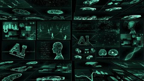 Digital Network TechnologYAI artificial intelligence data YE1 Mix green Vidéo 128102814