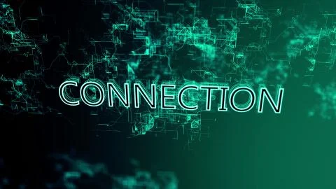 The digital network. Text Connection Stock Illustration