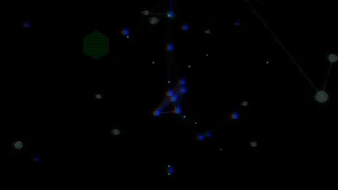 Digital Networking Communication.cinematic background. seamless loop. Stock Footage 80758221