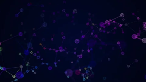 Digital Networks Technology Plexus Connection Video Animated Background Stock Footage 338068302