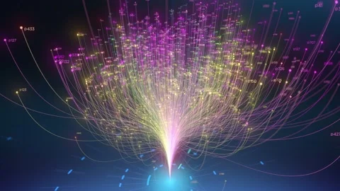 Digital neural graph loop Stock Footage 220653110