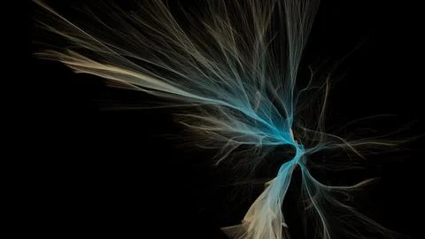 Digital Neuron Pathways In Motion Illustrazione stock