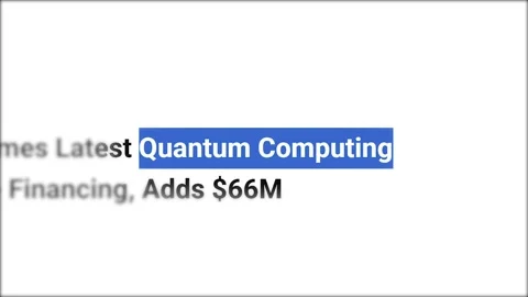 Digital news headlines about quantum computing breakthroughs and tech industry d Stock Footage 335092064