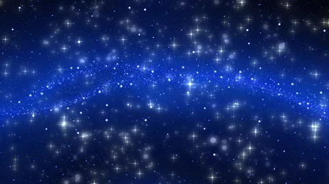 digital night sky with stars and nebula ... | Stock Video | Pond5