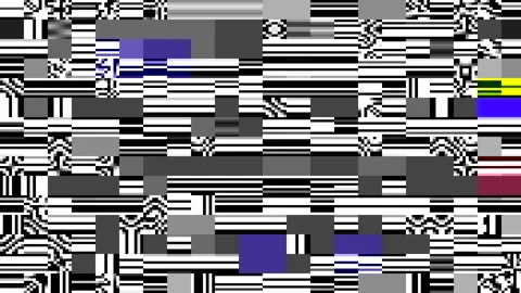 Digital Noise Animation Screen Pixel Running Glitch Scratch Motion Background Stock Footage 123166434