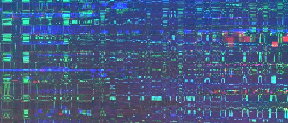 Digital noise artifacts Illustration