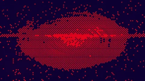 Digital Noise Corruption Loop Wide Stock Footage 331074771