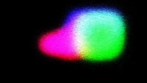 Digital noise creates light spots in darkness with bright pixels form Ilustração Stock