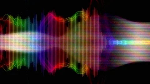 Digital Noise Equalizer Spectrum Glitch Abstract Background Stock Footage 86020645