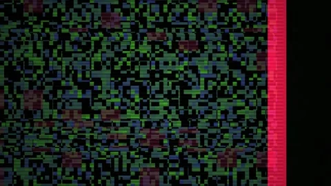 Digital noise glitch art background. Stock Footage 334872116
